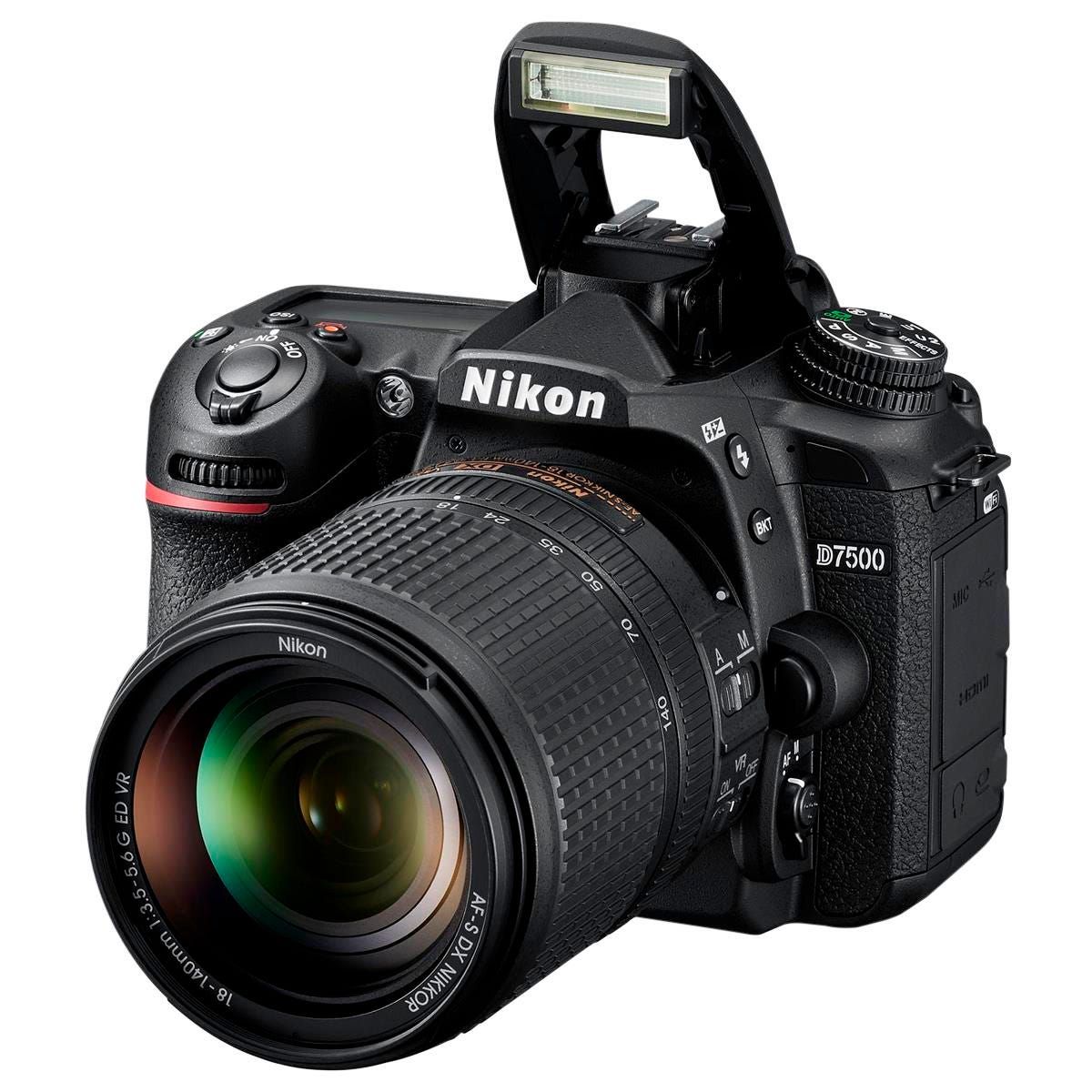 Nikon D7500 DSLR Digital Camera Kit, 20.9 Megapixel, Black